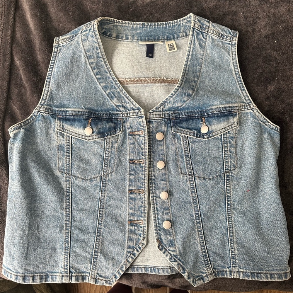 Wild Fable Blue Denim Vest
